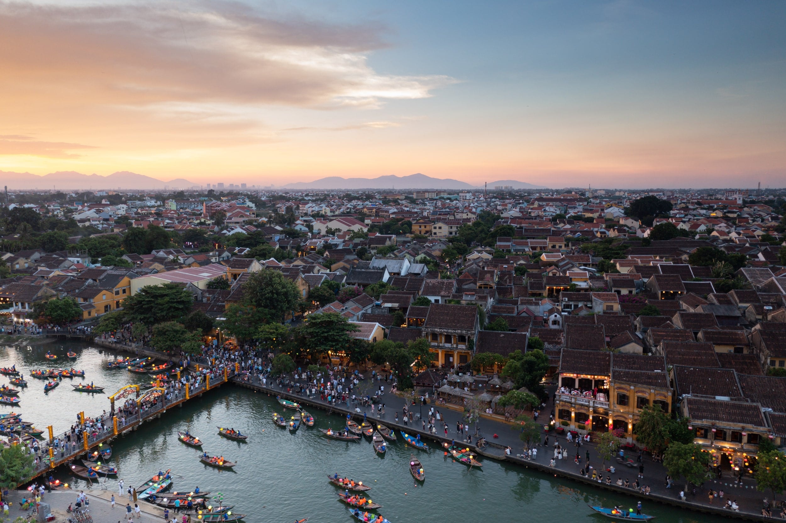 The old town from above, Hội An