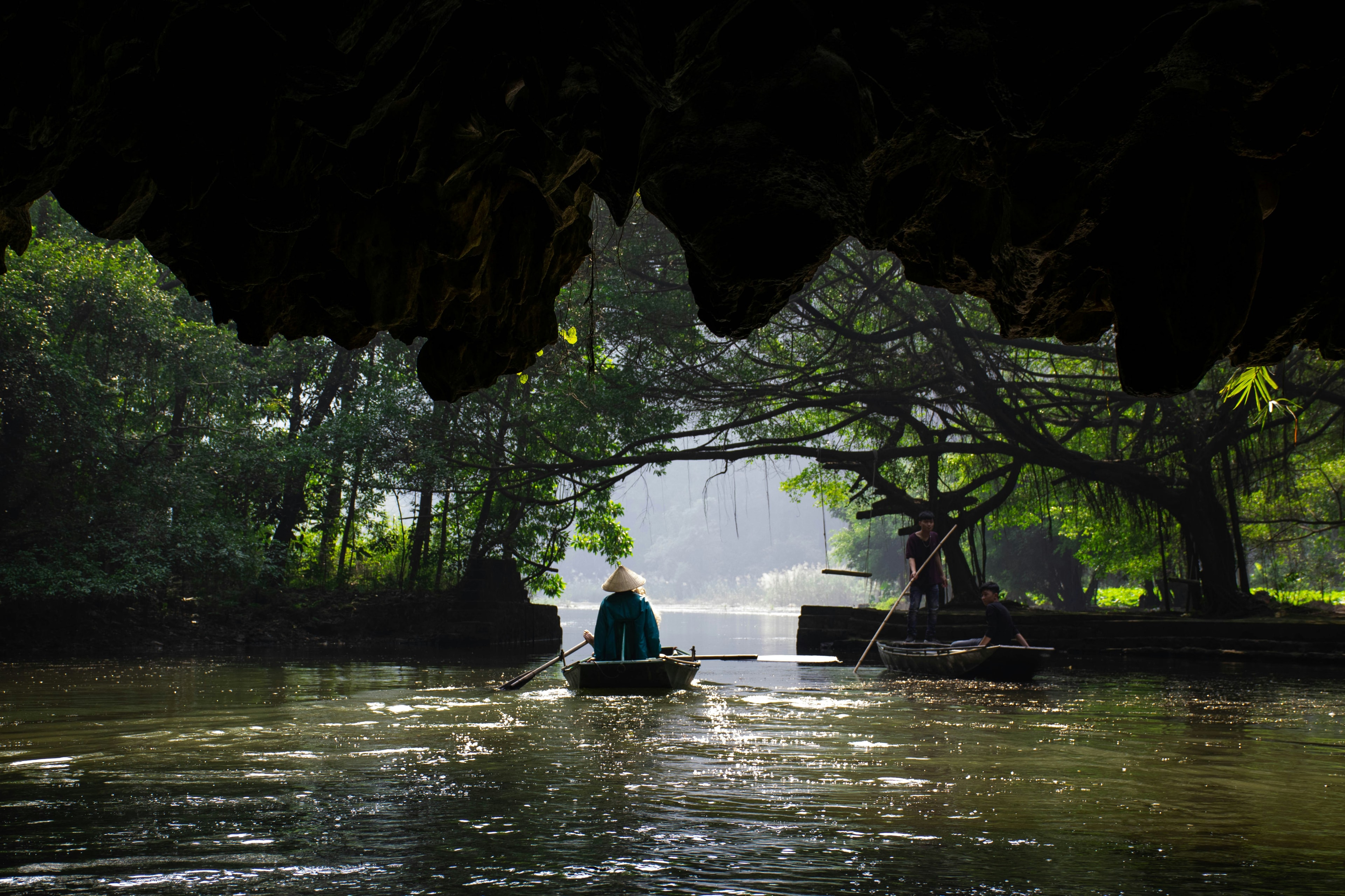 Through the grotto, into light