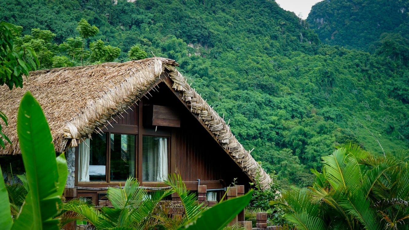 Retreat house among the rice fields, Ninh Bình